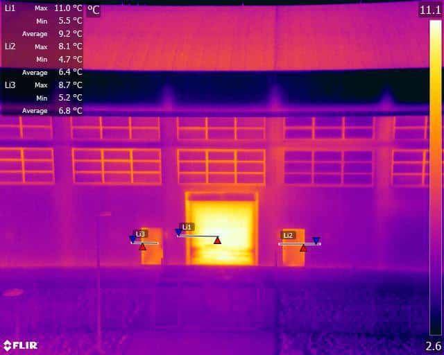 Commercial property thermal insulation survey