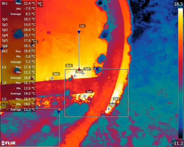 Landfill underground fire Grain store explosion thermal imaging