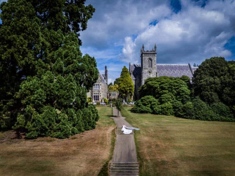 Ashdown Park Hotel Drone Wedding Photography