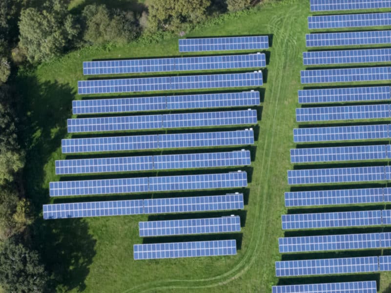 Commercial solar farm RGB image