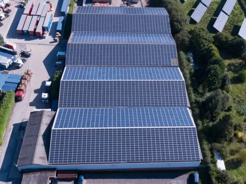 OSC building and roof drone solar panel PV inspection