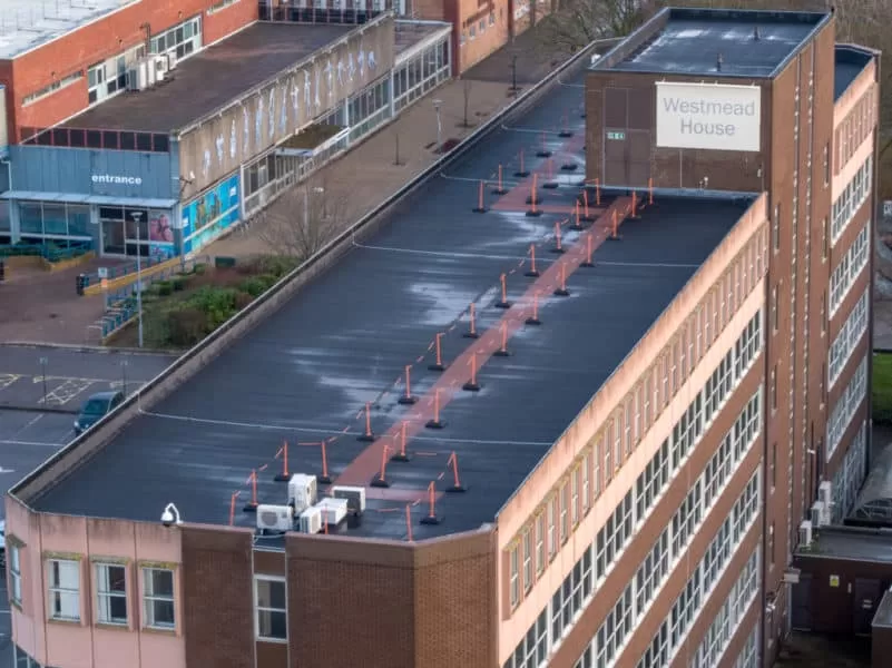 Commercial flat roof survey Solar PV thermal inspection