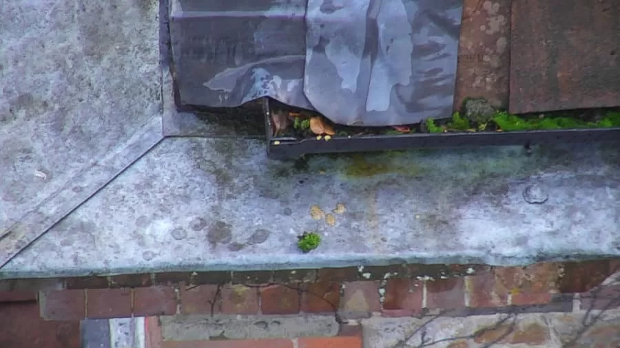 drone roof inspection with high powered zoom