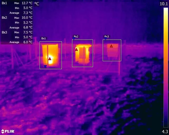 Electrical Generator Thermal Infrared Image