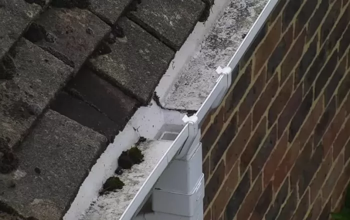 Drone gutter inspection