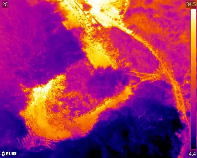 Landfill site thermal imaging and inspection 
