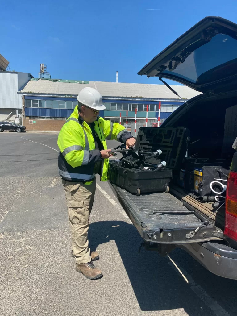 Grain store explosion thermal imaging