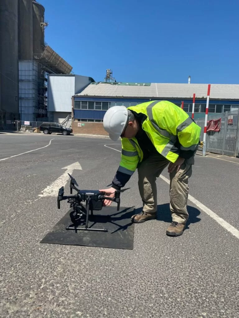 Drone Media Imaging for Port of Tilbury London Grain Store Explosion and Fire Drone Media Imaging for Port of Tilbury London Grain Store Explosion and Fire