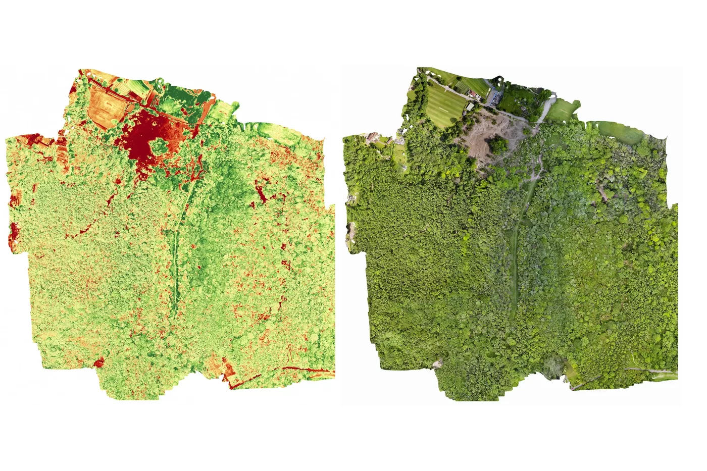 Photogrammetry and NDVI Aerial Photogrammetry with NDVI