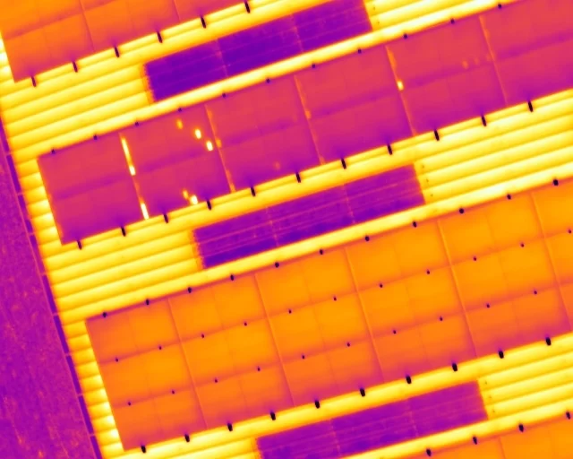 Cell level hotspot on solar panels