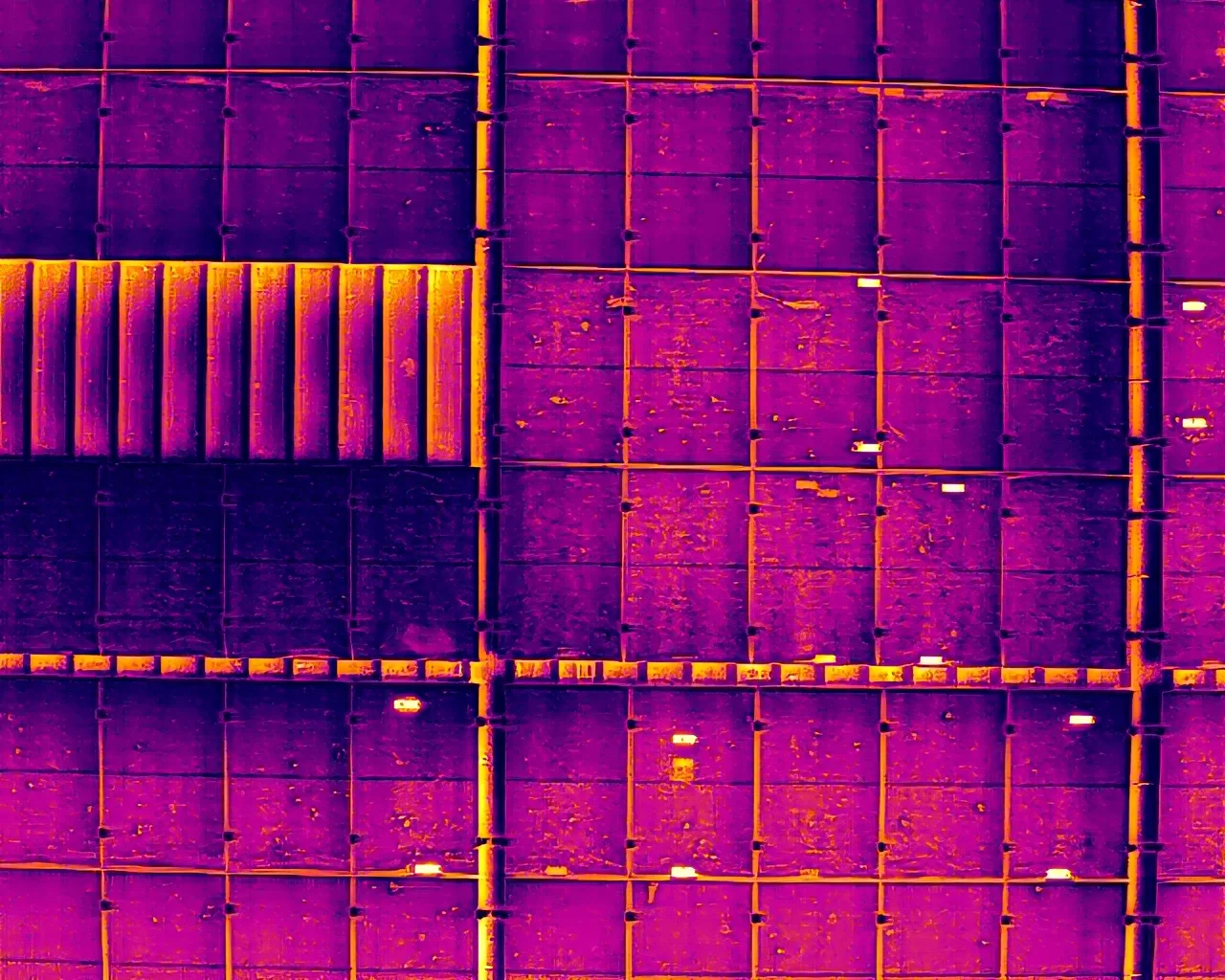 Solar hot spot anomalies on new installation