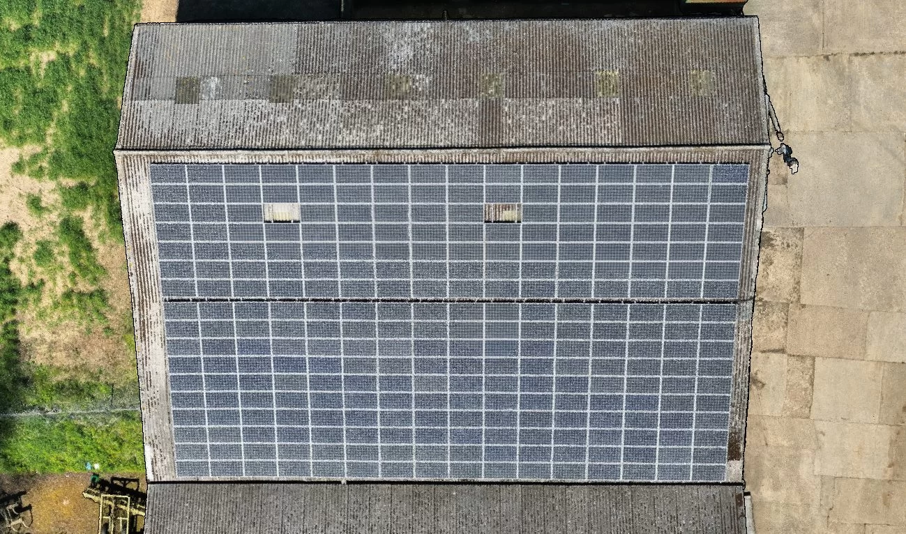 Farm Roof Solar Inspection Under IEC 62446-3 Orthomosaic