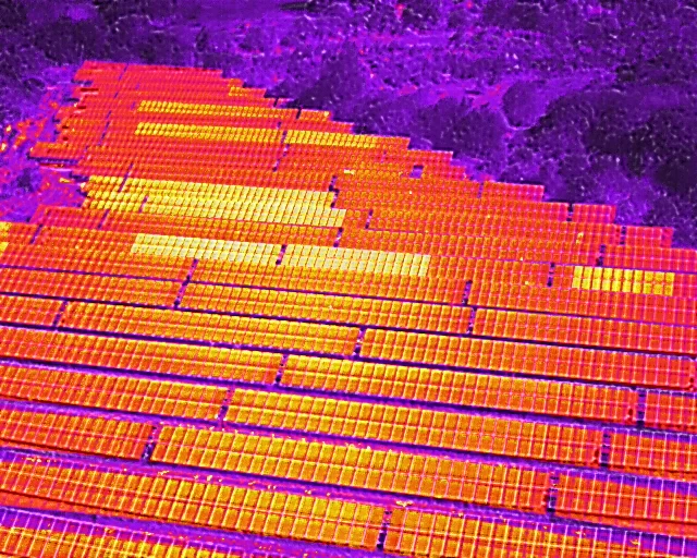 String faults in Solar Farms under Thermal Inspections