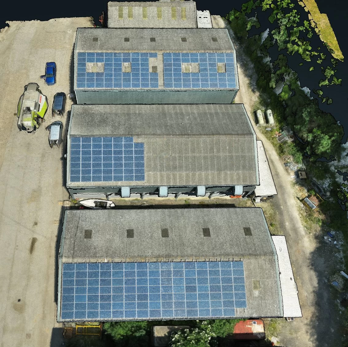 Commercial farm solar PV Installed Array Commercial farm solar PV Installed Array