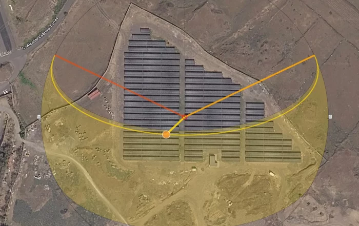 Solar Farm Lanzarote Sun Position