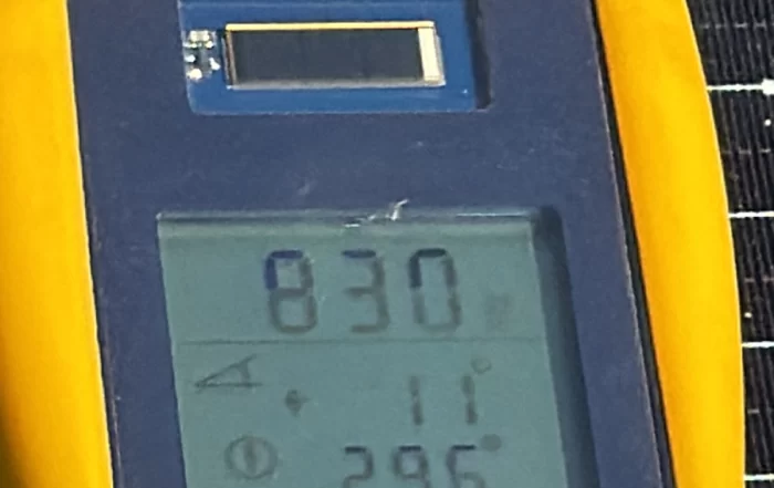 Solar irradiance requirements for solar inspections