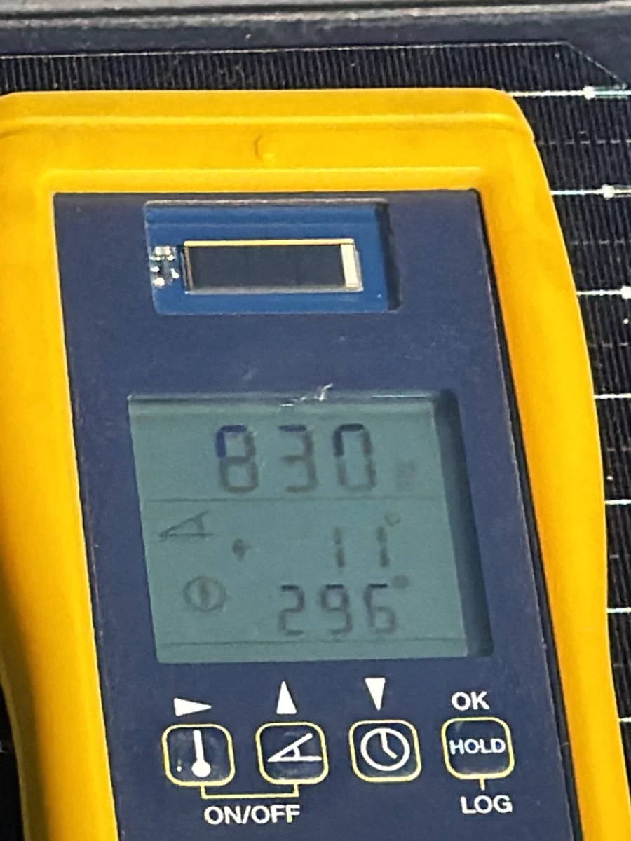 Solar irradiance requirements for solar inspections Solar irradiance requirements for solar inspections