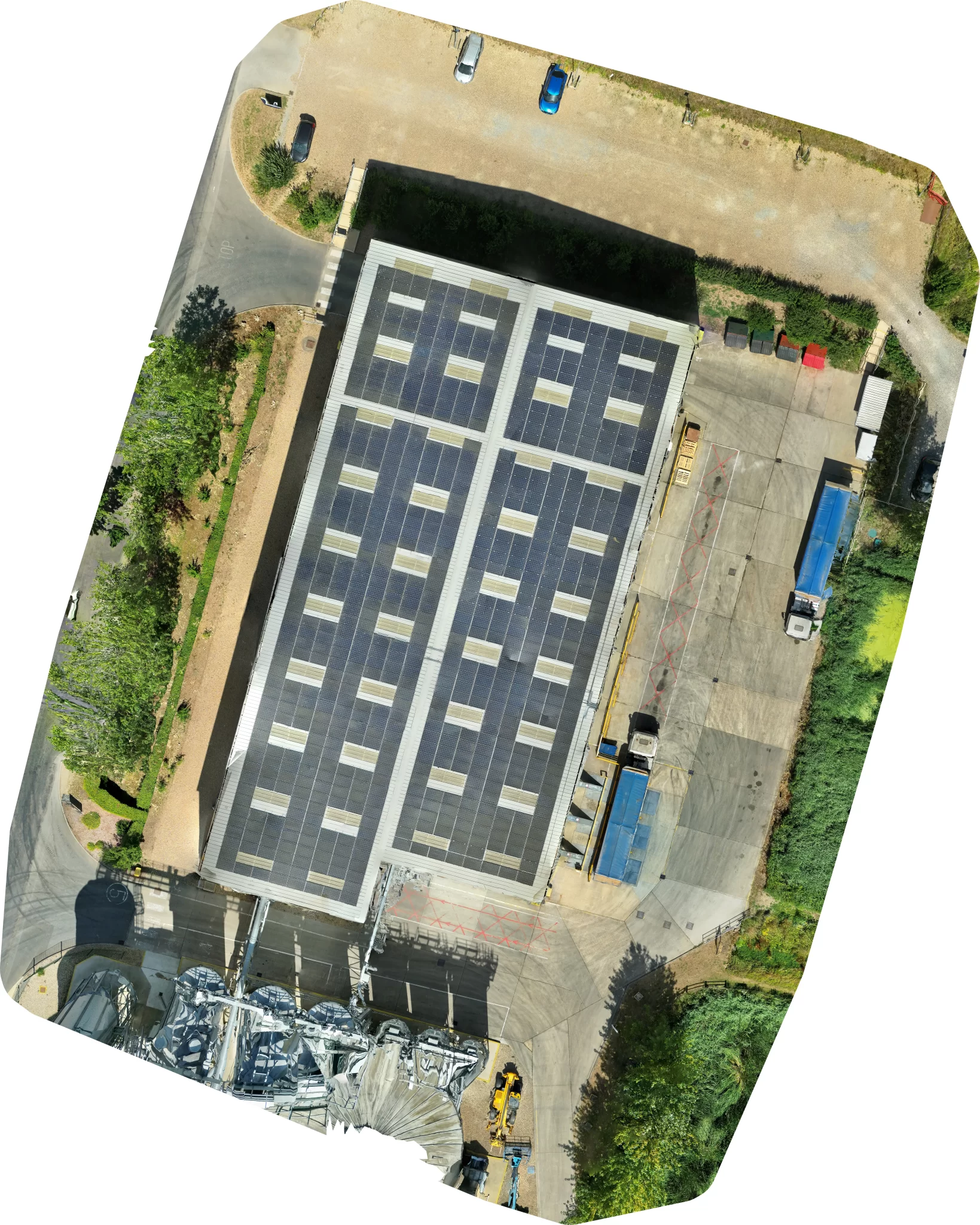 ortho overview of commercial solar panels ortho overview of commercial solar panels