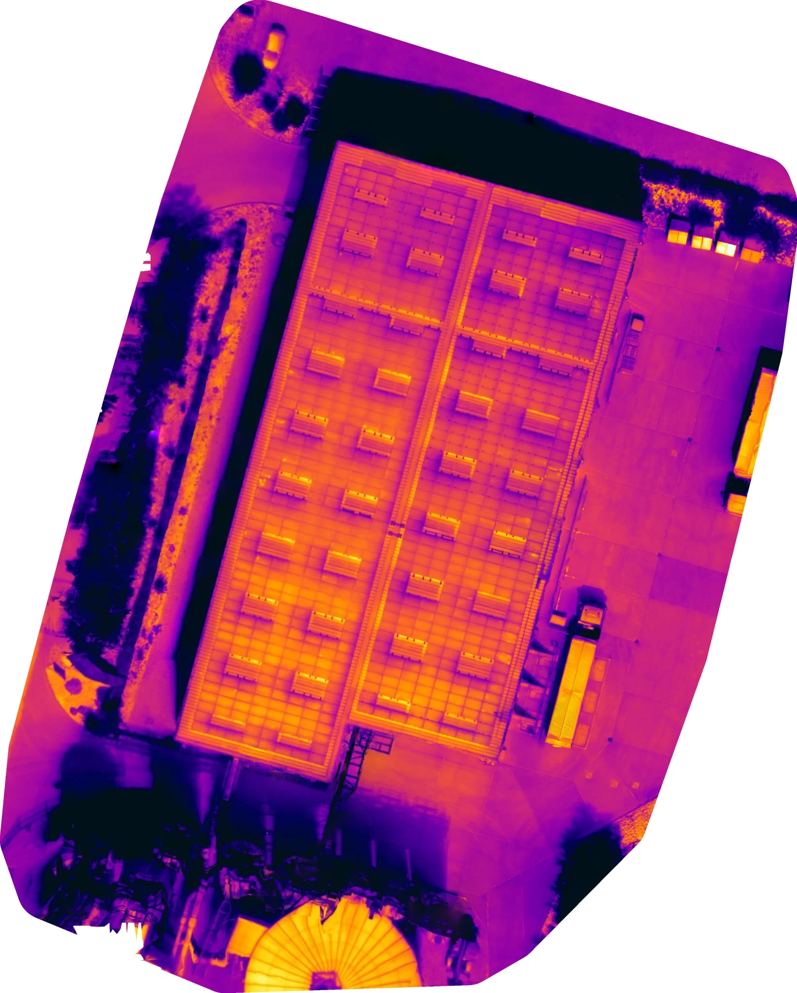 thermal imaging of commercial solar panels thermal imaging of commercial solar panels