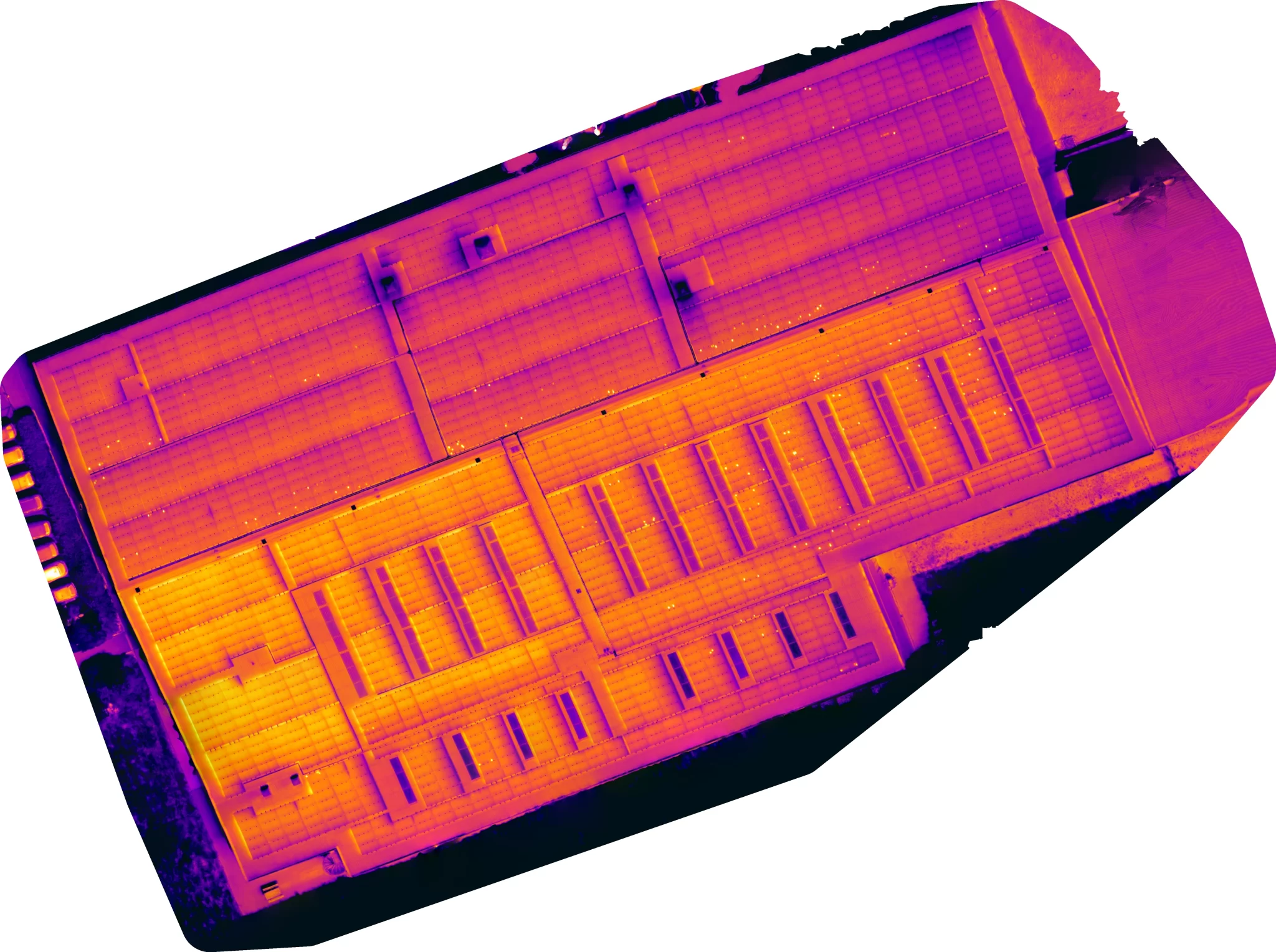 Large commercial roof solar inspection to IEC 62446 standards