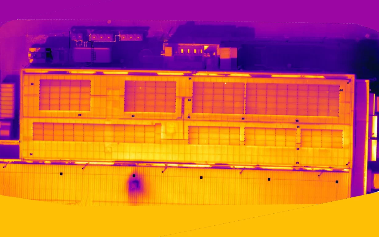 Large food distribution centre roof solar inspections Large food distribution centre roof solar inspections