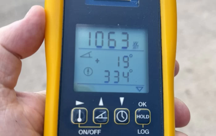 IEC62446-3 Environmental Irradiance Readings