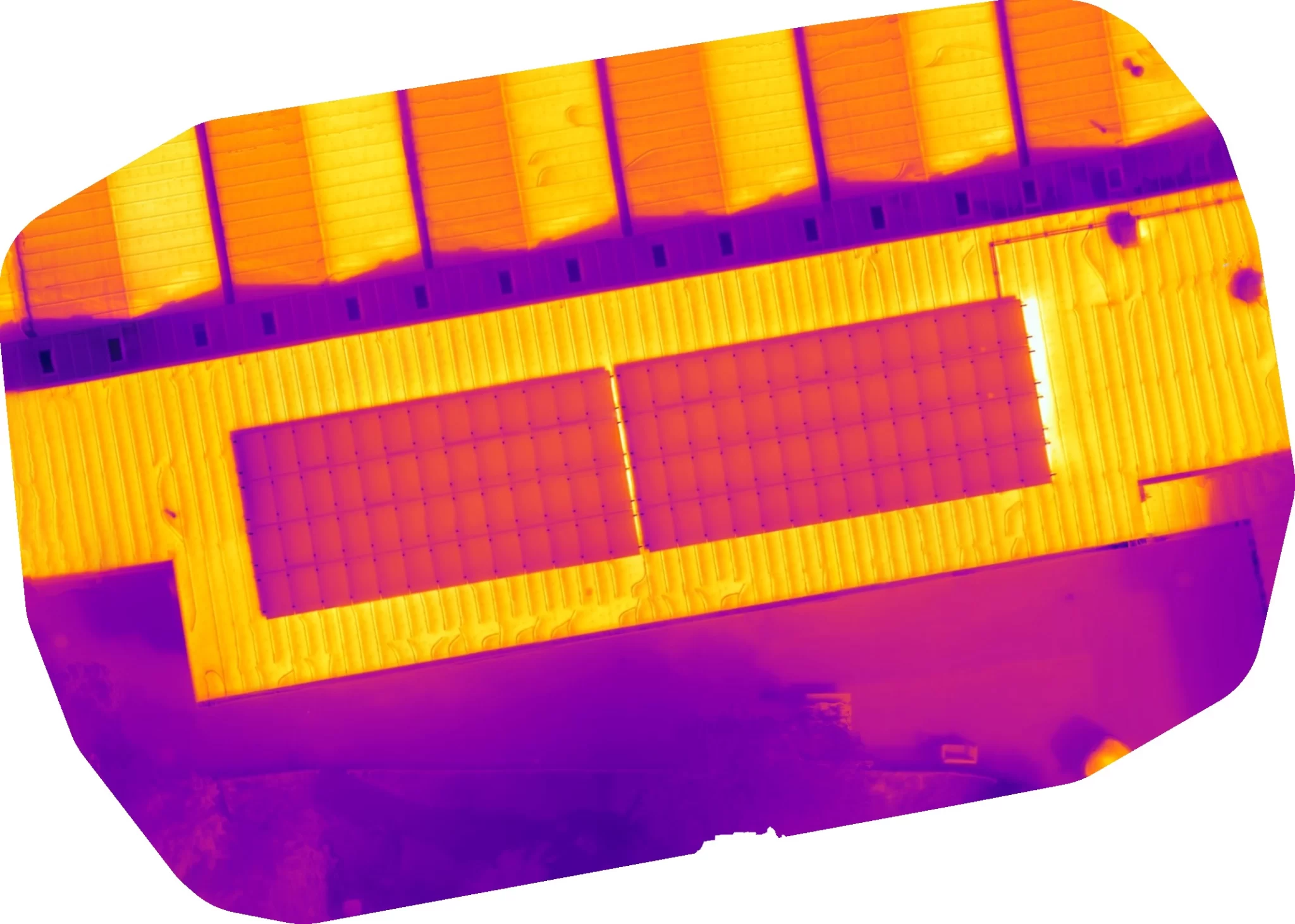Clean result thermal solar inspection