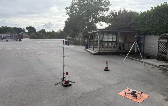 Solar inspection environmnetal monitoring setup