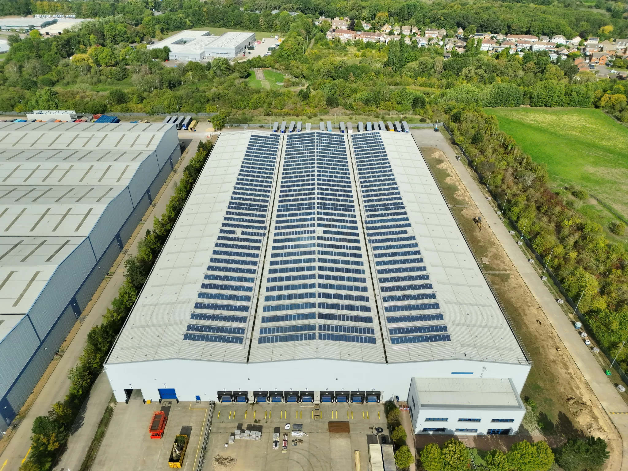 Large commercial solar array installation in Cambridgeshire with multiple string anomalies Large commercial solar array installation in Cambridgeshire with multiple string anomalies